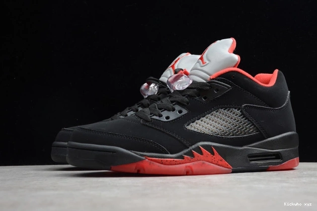 Jordan 5 90 Air red Retro Low mens  black Alternate 819171-001 0809